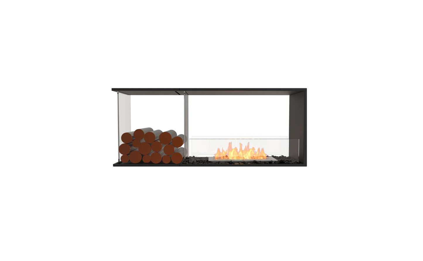 EcoSmart Flex Bioethanol Fireplace 50PN BXL Peninsula Black