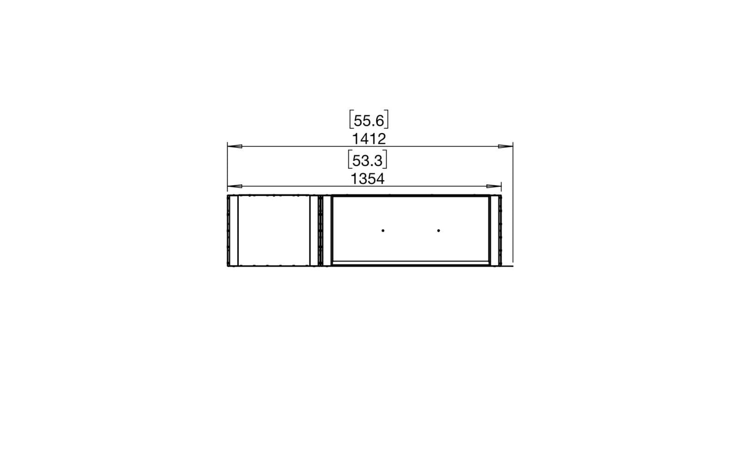 EcoSmart Flex Bioethanol Fireplace 50PN BXL Peninsula Black