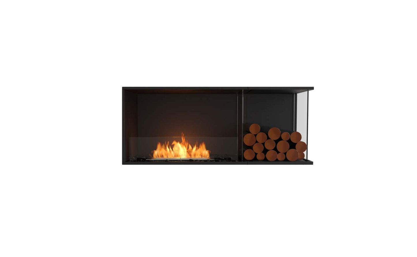 EcoSmart Flex Bioethanol Fireplace 50RC BXR Right Corner Black
