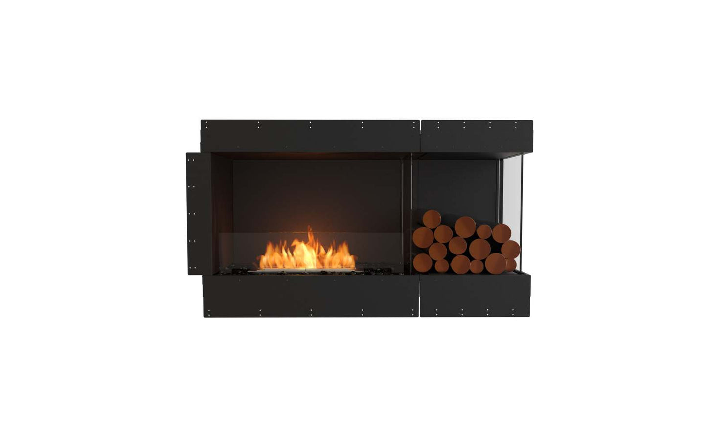 EcoSmart Flex Bioethanol Fireplace 50RC BXR Right Corner Black