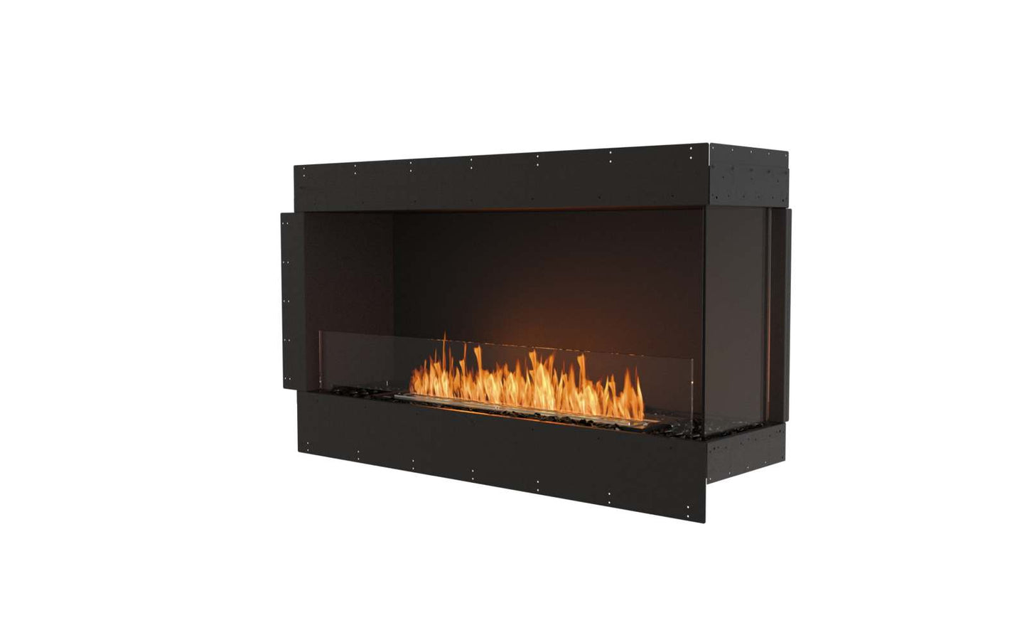EcoSmart Flex Bioethanol Fireplace 50RC Right Corner Black