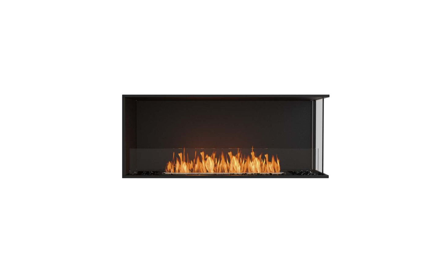 EcoSmart Flex Bioethanol Fireplace 50RC Right Corner Black