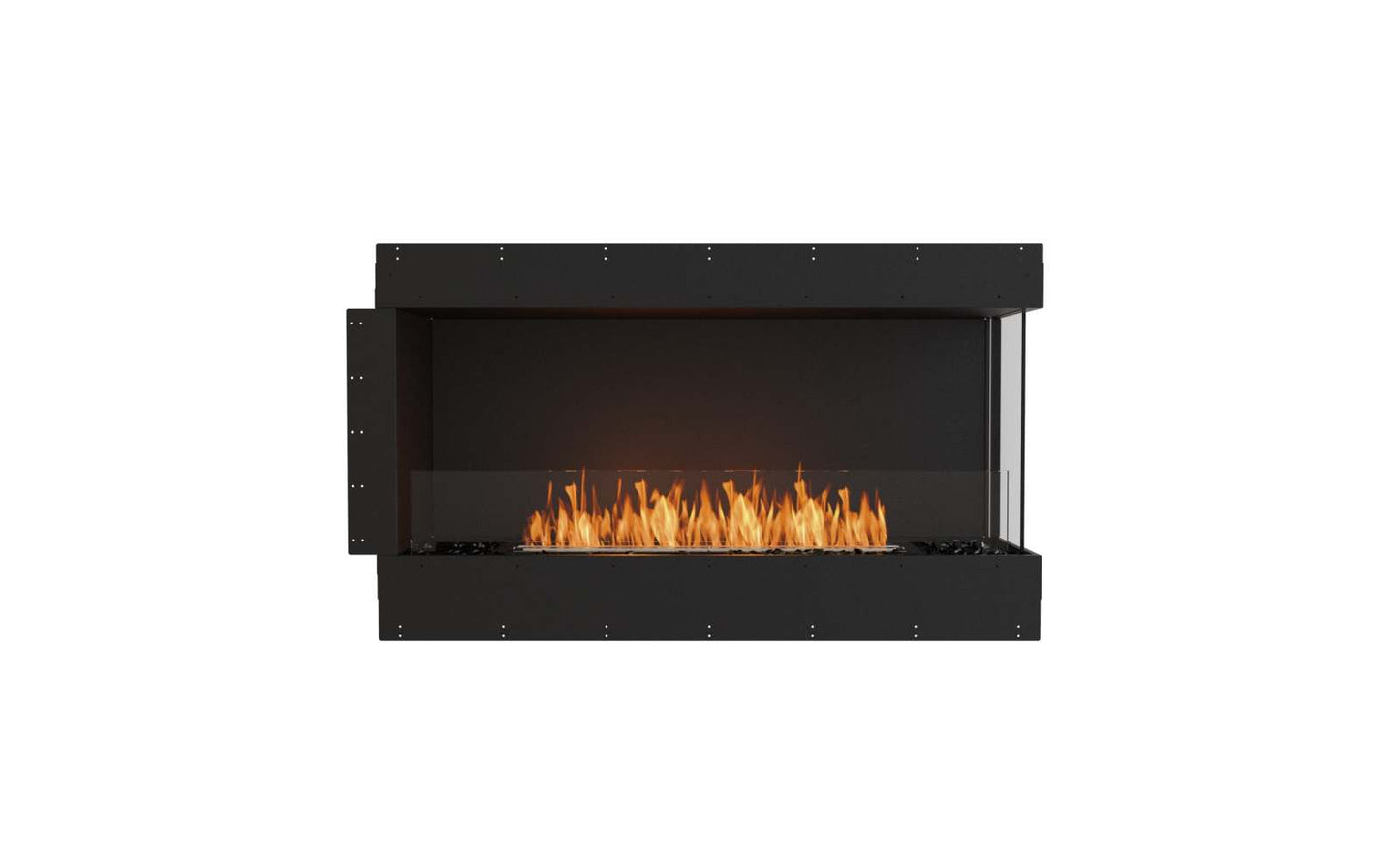 EcoSmart Flex Bioethanol Fireplace 50RC Right Corner Black