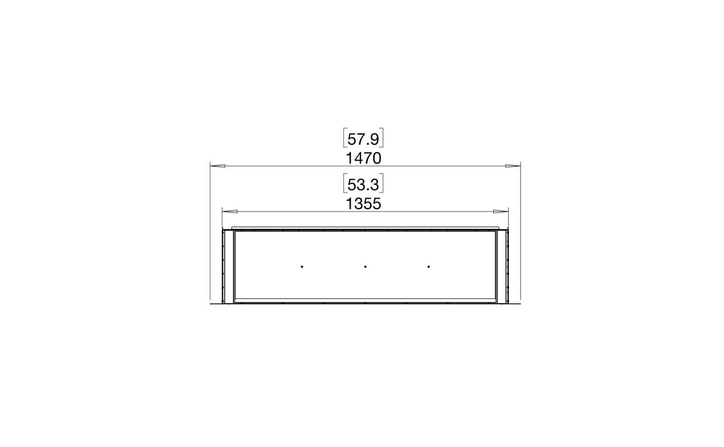 EcoSmart Flex Bioethanol Fireplace 50SS Single Sided Black