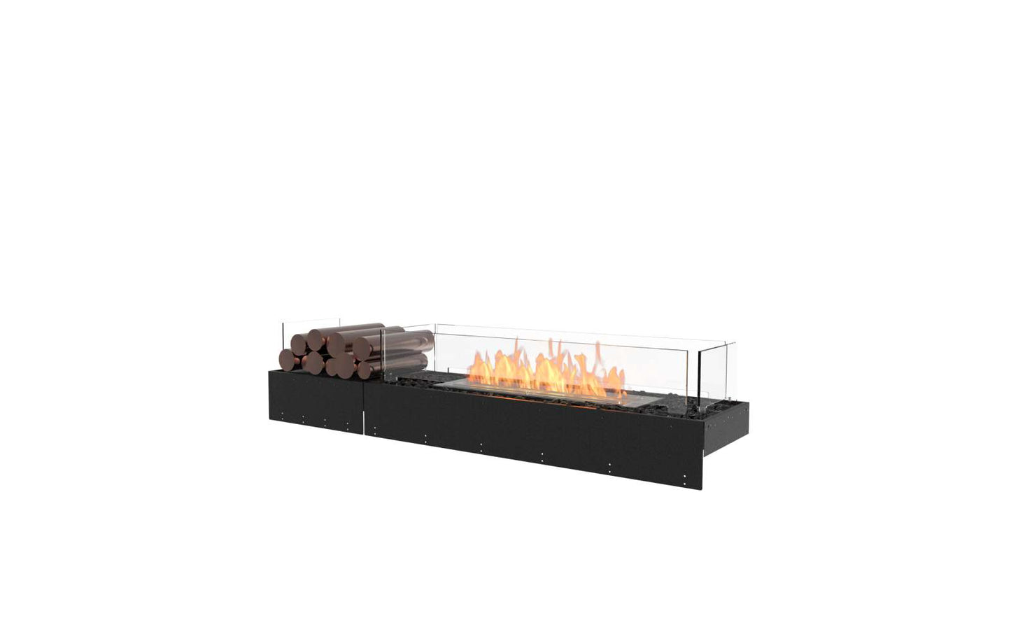 EcoSmart Flex Bioethanol Fireplace 60BN BX1 Bench Black