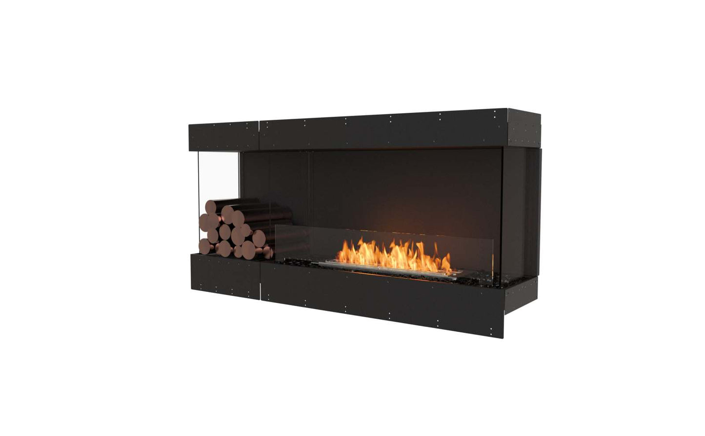 EcoSmart Flex Bioethanol Fireplace 60BY BXL Bay Black