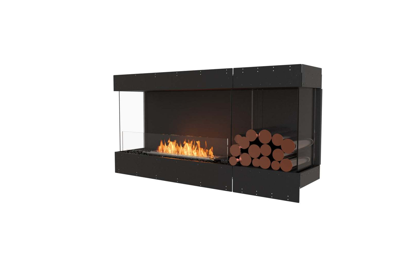 EcoSmart Flex Bioethanol Fireplace 60BY BXR Bay Black