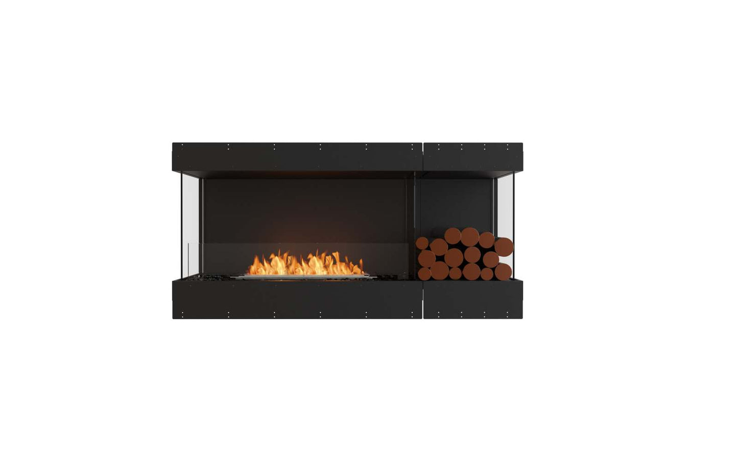 EcoSmart Flex Bioethanol Fireplace 60BY BXR Bay Black