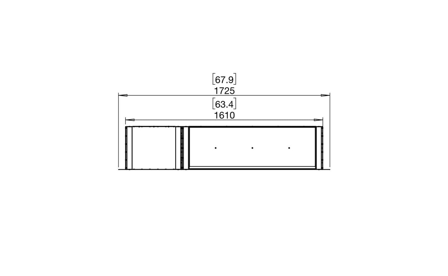 EcoSmart Flex Bioethanol Fireplace 60DB BX1 Double Sided Black