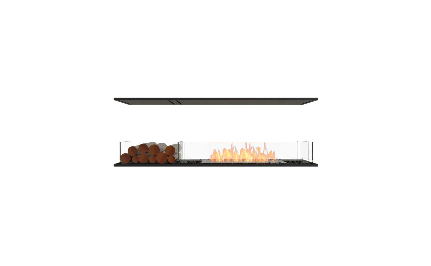 EcoSmart Flex Bioethanol Fireplace 60IL BX1 Island Black