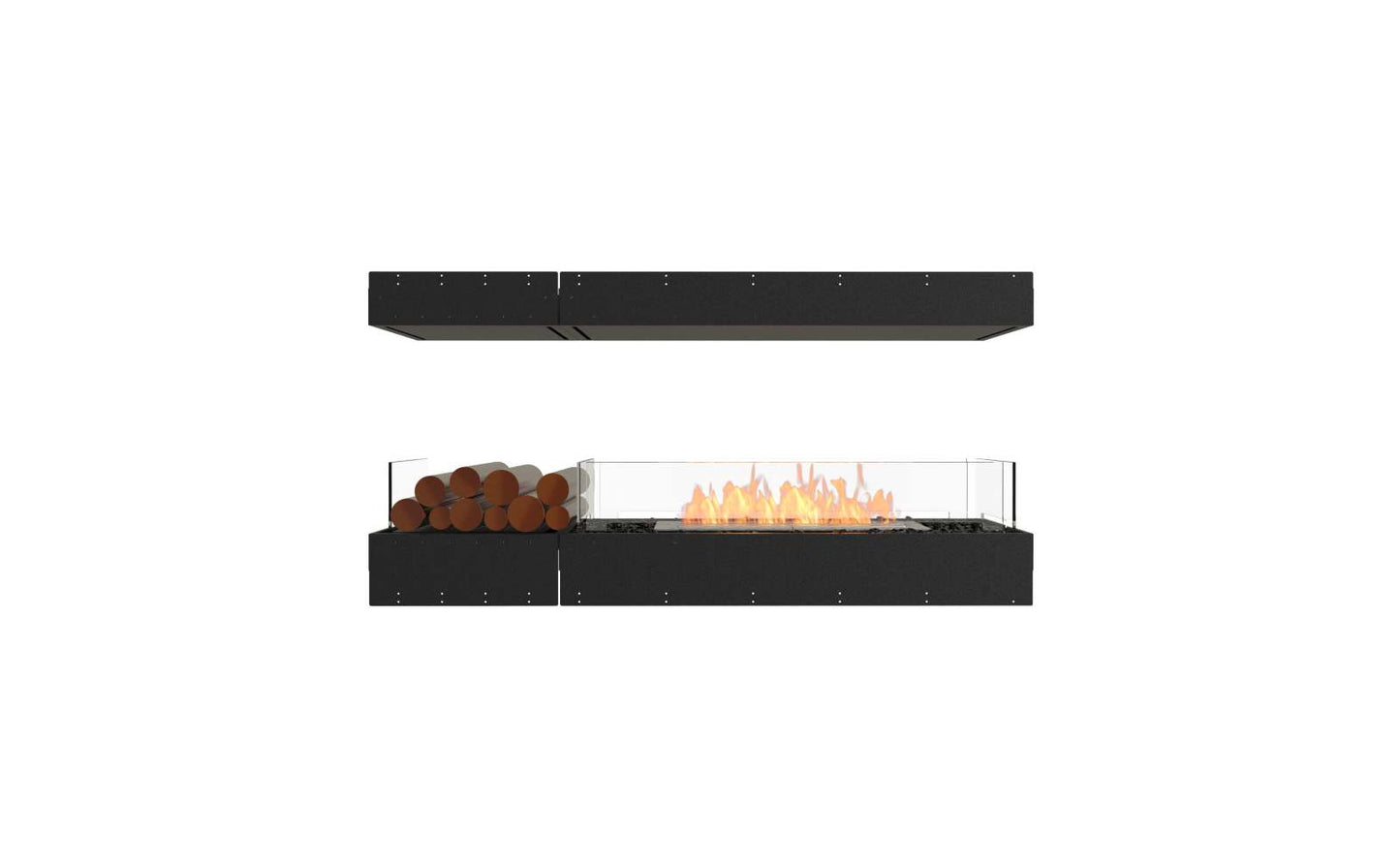 EcoSmart Flex Bioethanol Fireplace 60IL BX1 Island Black
