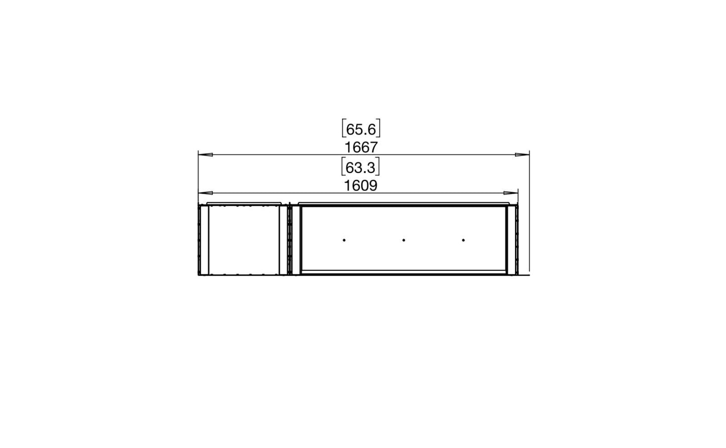 EcoSmart Flex Bioethanol Fireplace 60LC BXL Left Corner Black