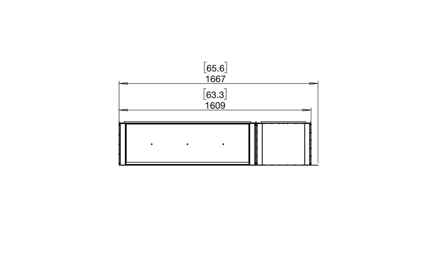 EcoSmart Flex Bioethanol Fireplace 60LC BXR Left Corner Black