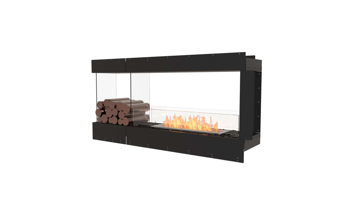 EcoSmart Flex Bioethanol Fireplace 60PN BXL Peninsula Black