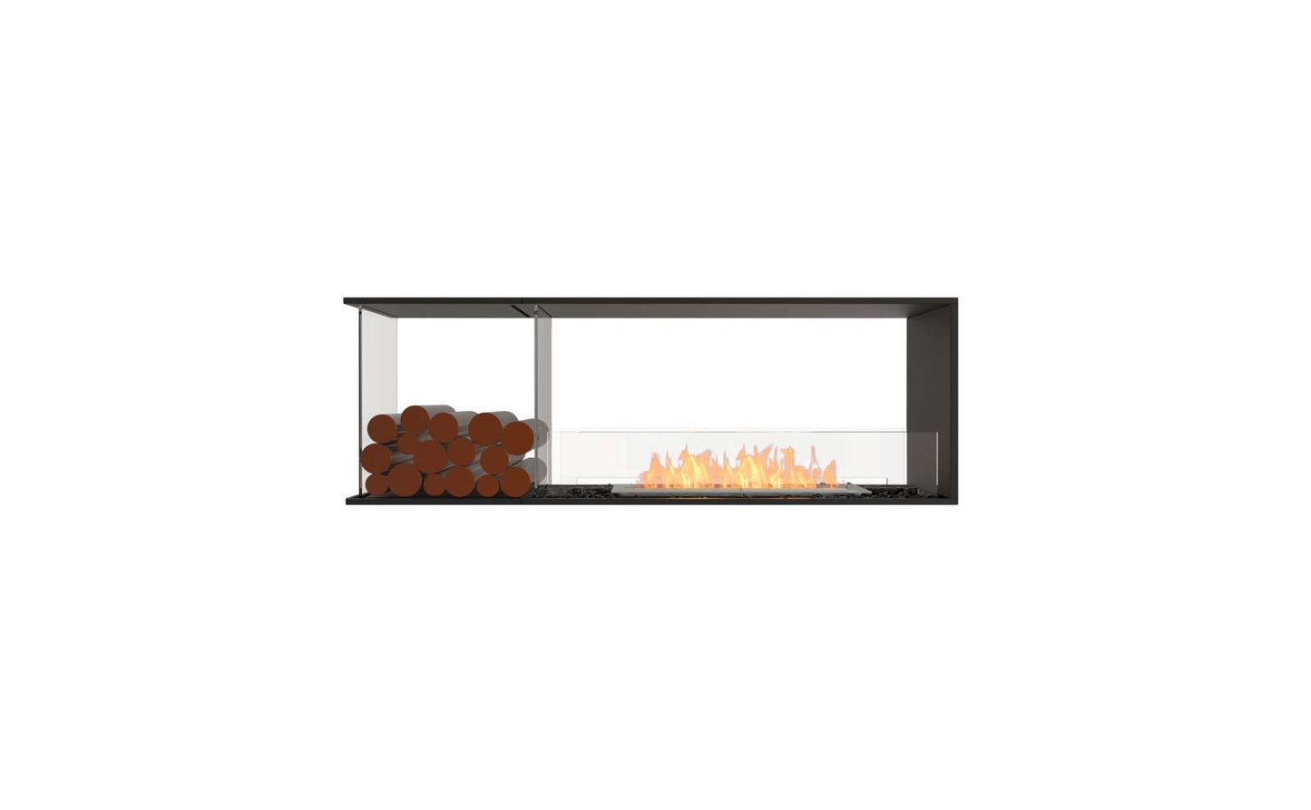 EcoSmart Flex Bioethanol Fireplace 60PN BXL Peninsula Black