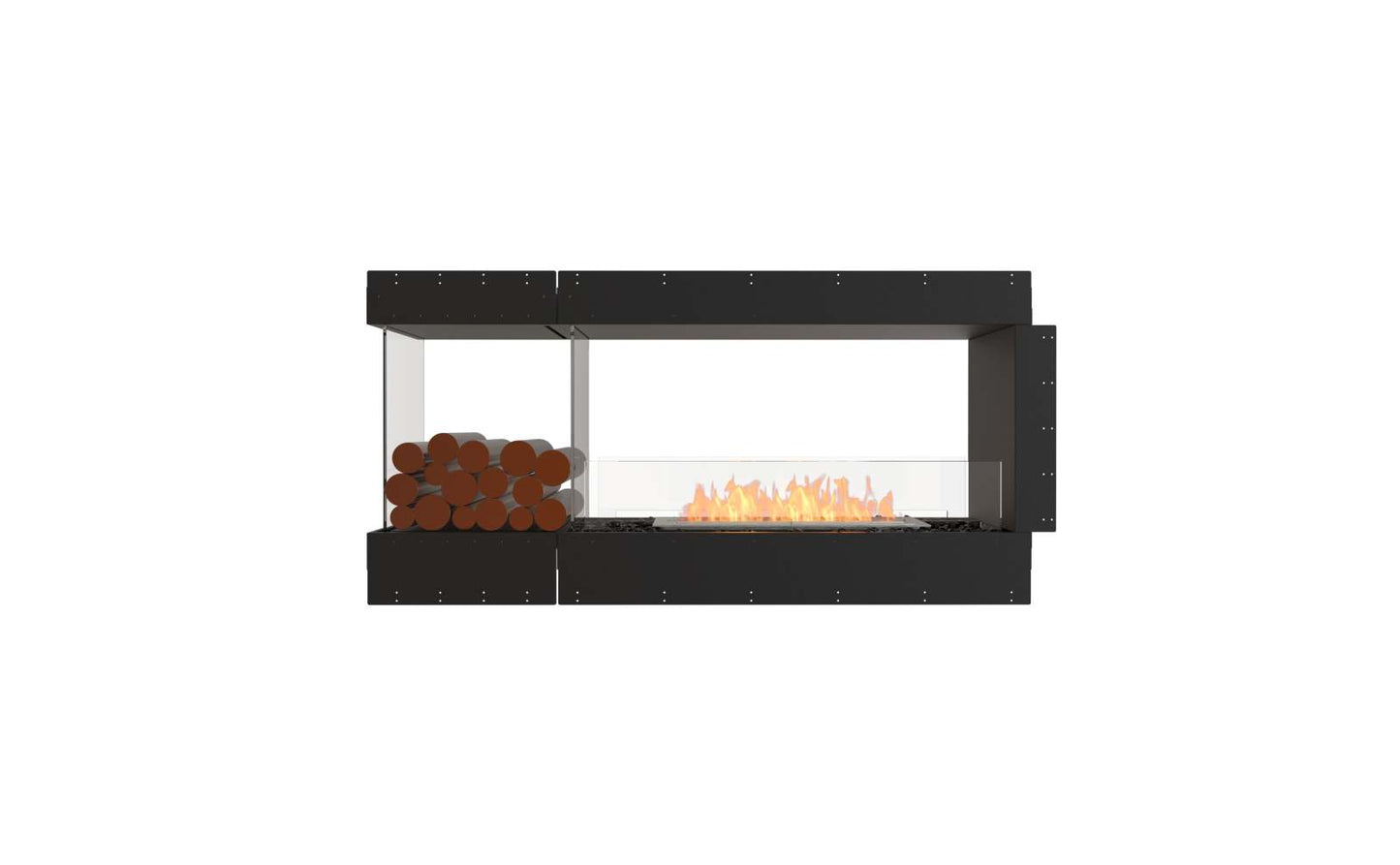 EcoSmart Flex Bioethanol Fireplace 60PN BXL Peninsula Black