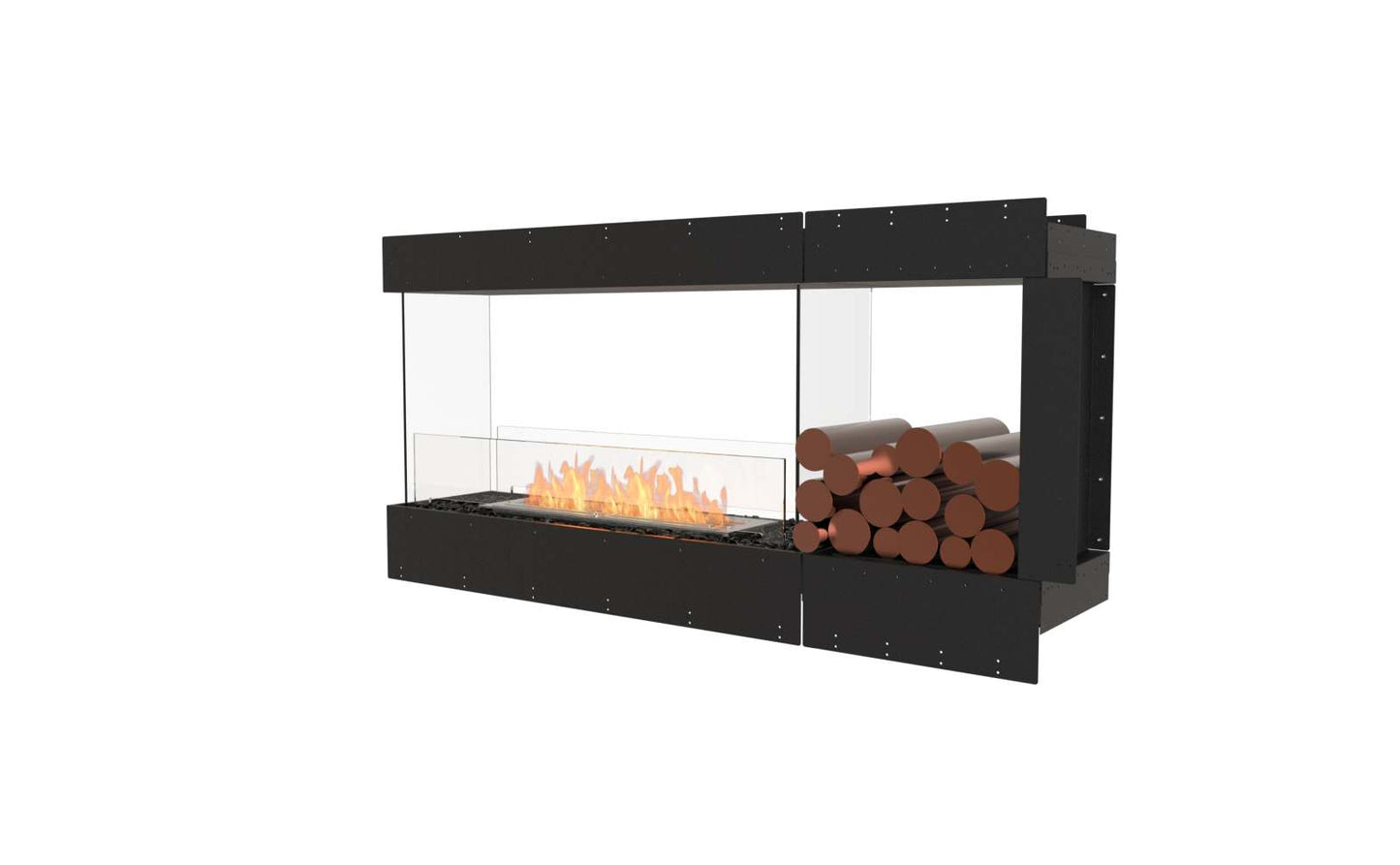 EcoSmart Flex Bioethanol Fireplace 60PN BXR Peninsula Black