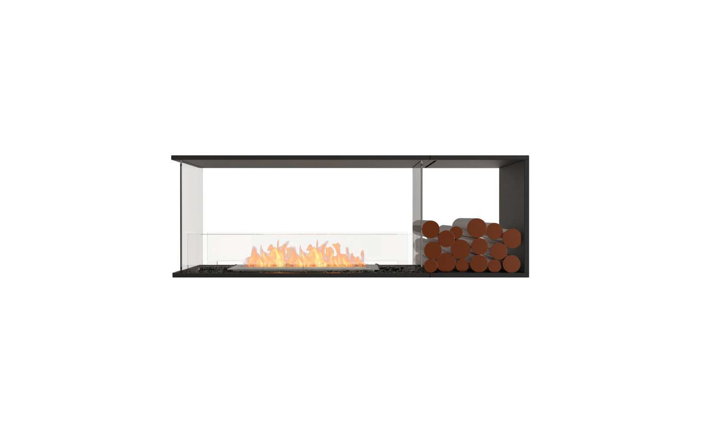 EcoSmart Flex Bioethanol Fireplace 60PN BXR Peninsula Black