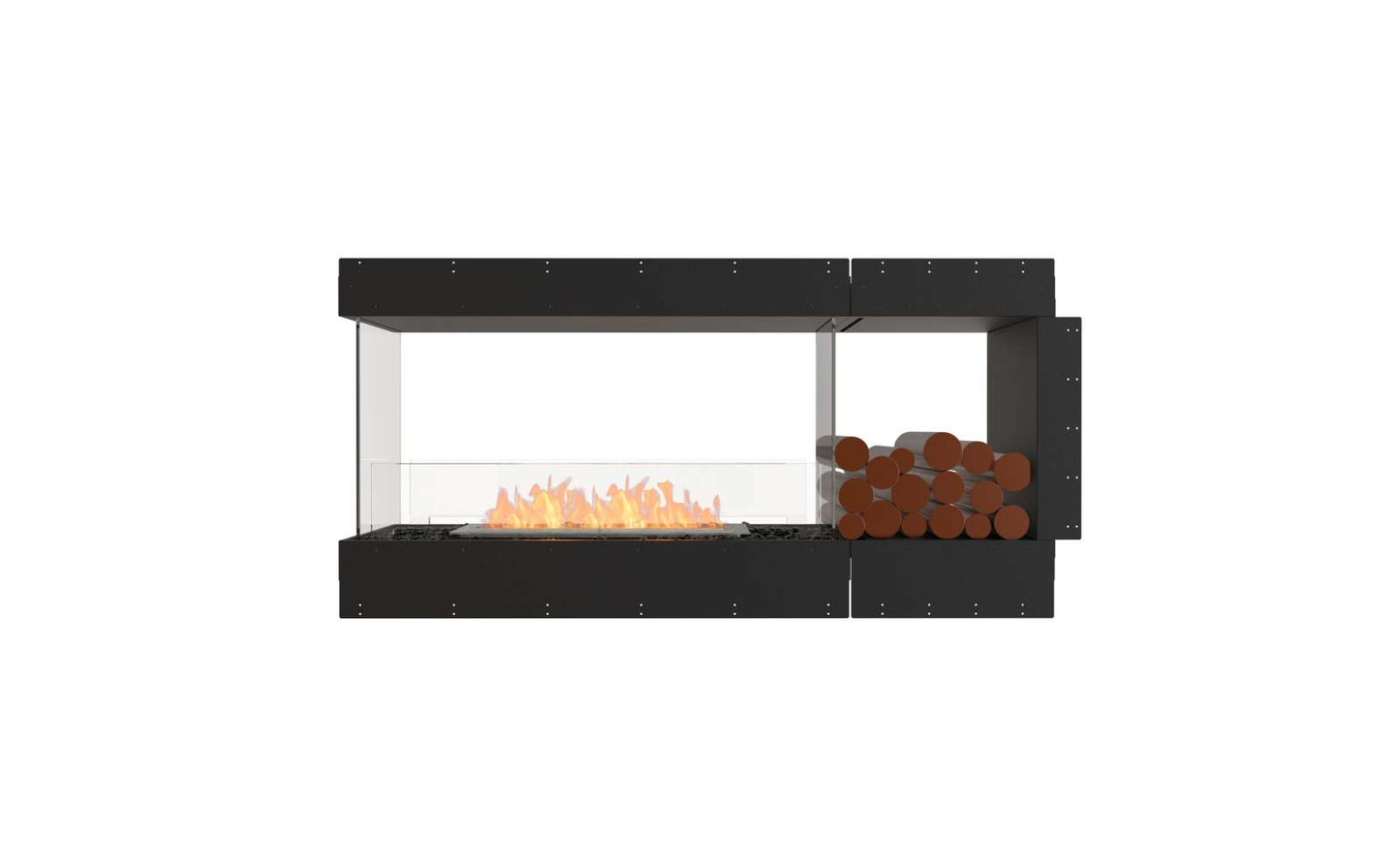 EcoSmart Flex Bioethanol Fireplace 60PN BXR Peninsula Black