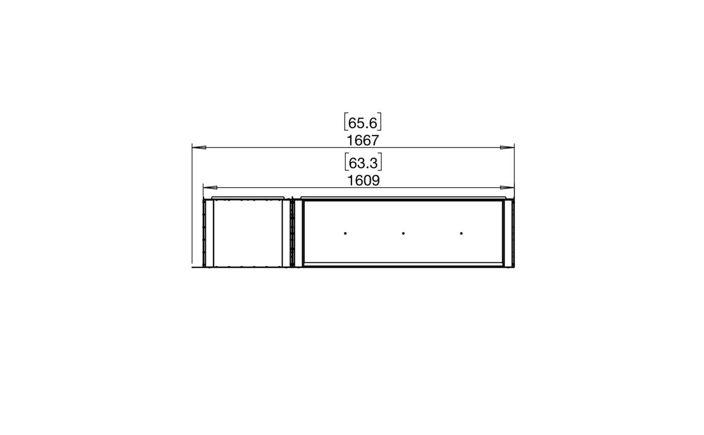 EcoSmart Flex Bioethanol Fireplace 60RC BXL Right Corner Black