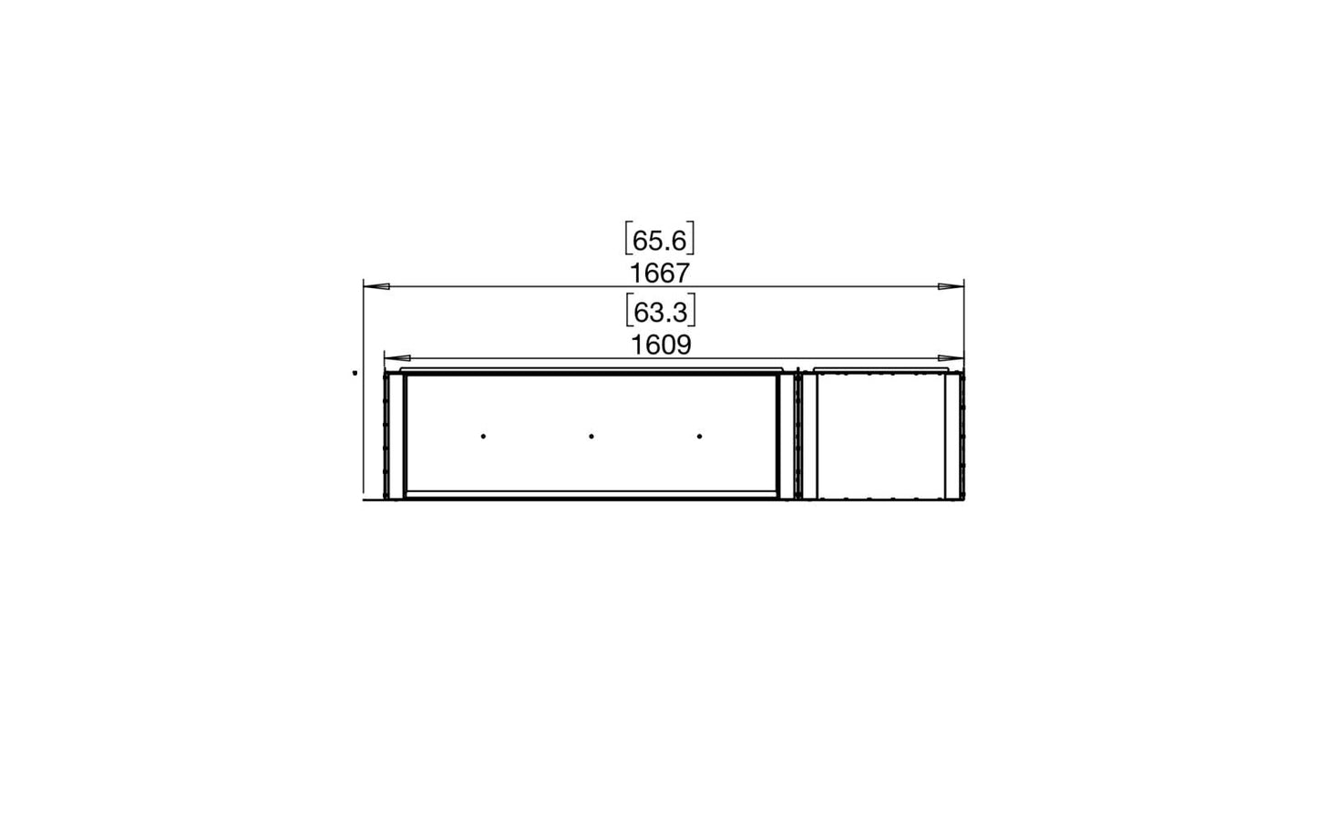 EcoSmart Flex Bioethanol Fireplace 60RC BXR Right Corner Black