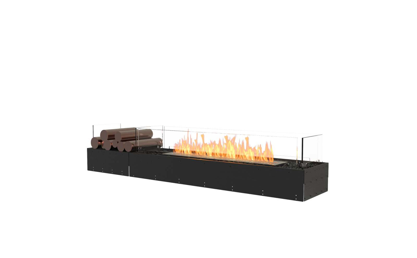 EcoSmart Flex Bioethanol Fireplace 68BN BX1 Bench Black