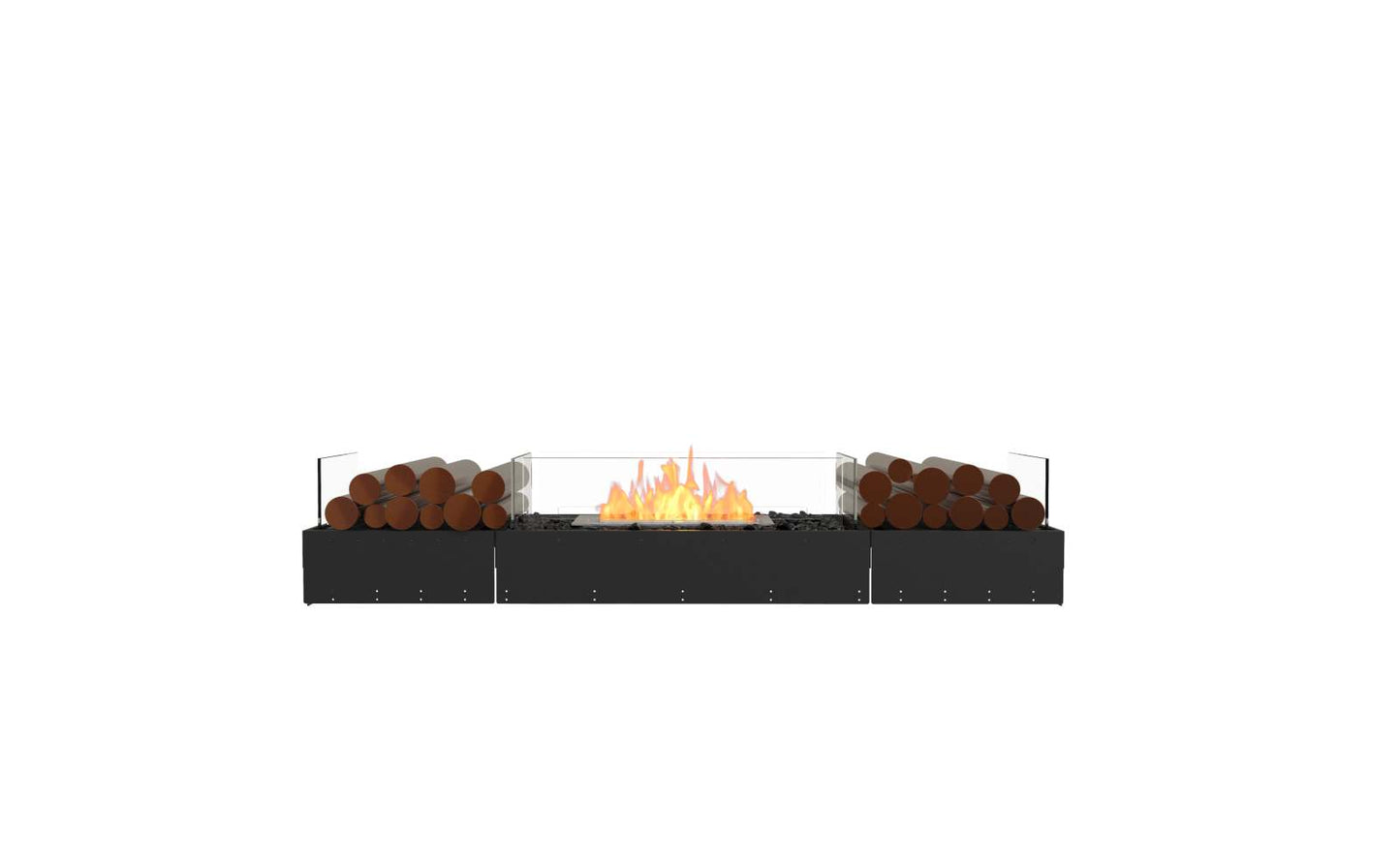 EcoSmart Flex Bioethanol Fireplace 68BN BX2 Bench Black