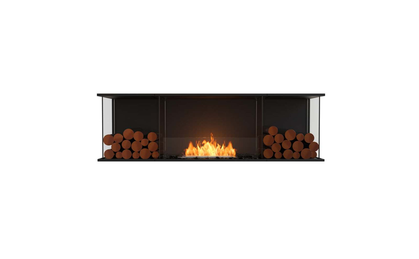 EcoSmart Flex Bioethanol Fireplace 68BY BX2 Bay Black