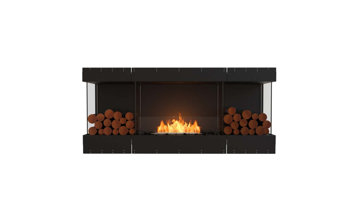 EcoSmart Flex Bioethanol Fireplace 68BY BX2 Bay Black