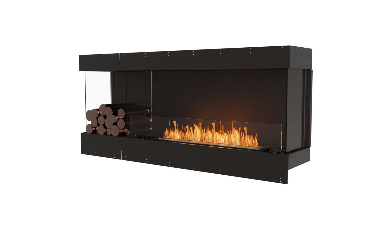 EcoSmart Flex Bioethanol Fireplace 68BY BXL Bay Black