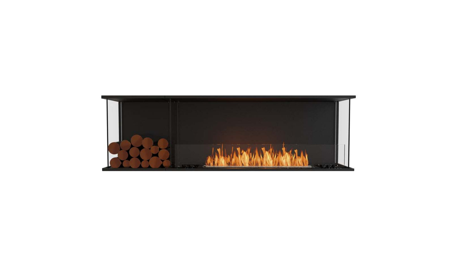 EcoSmart Flex Bioethanol Fireplace 68BY BXL Bay Black