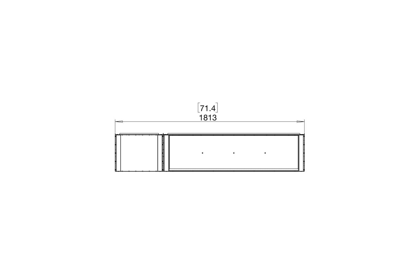 EcoSmart Flex Bioethanol Fireplace 68BY BXL Bay Black