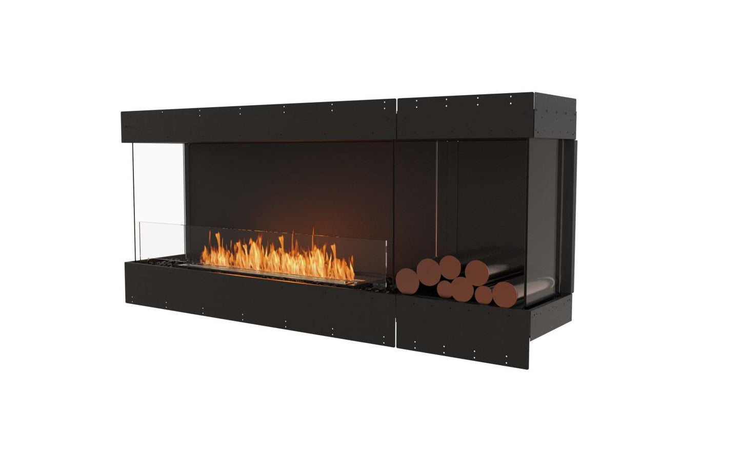 EcoSmart Flex Bioethanol Fireplace 68BY BXR Bay Black