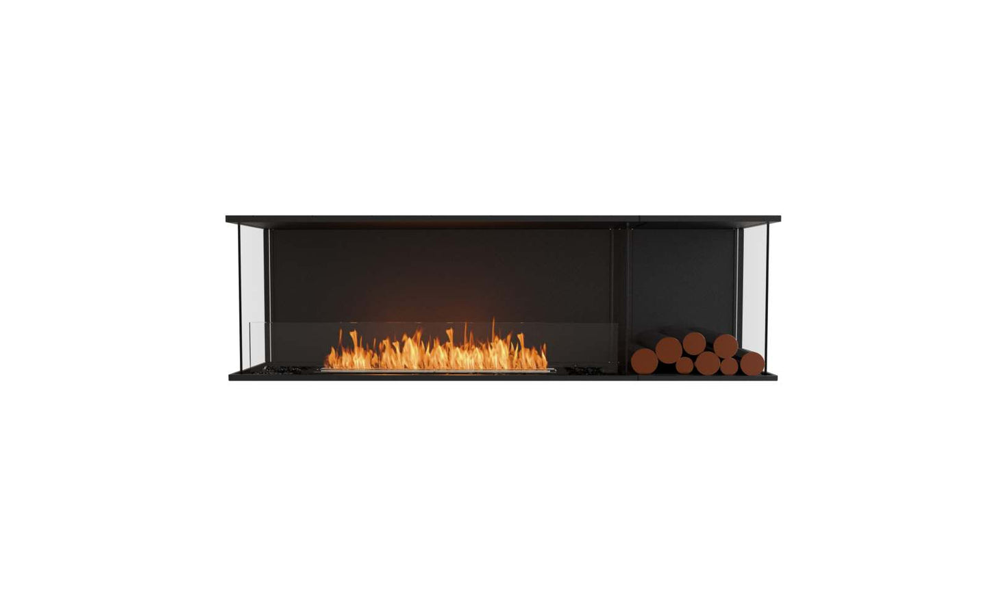 EcoSmart Flex Bioethanol Fireplace 68BY BXR Bay Black