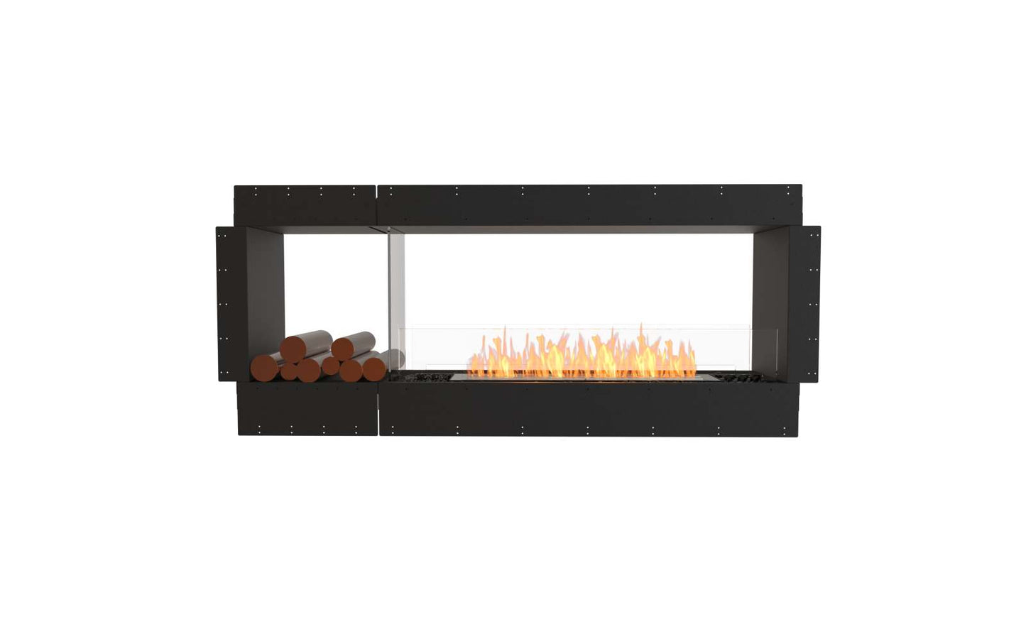 EcoSmart Flex Bioethanol Fireplace 68DB BX1 Double Sided Black