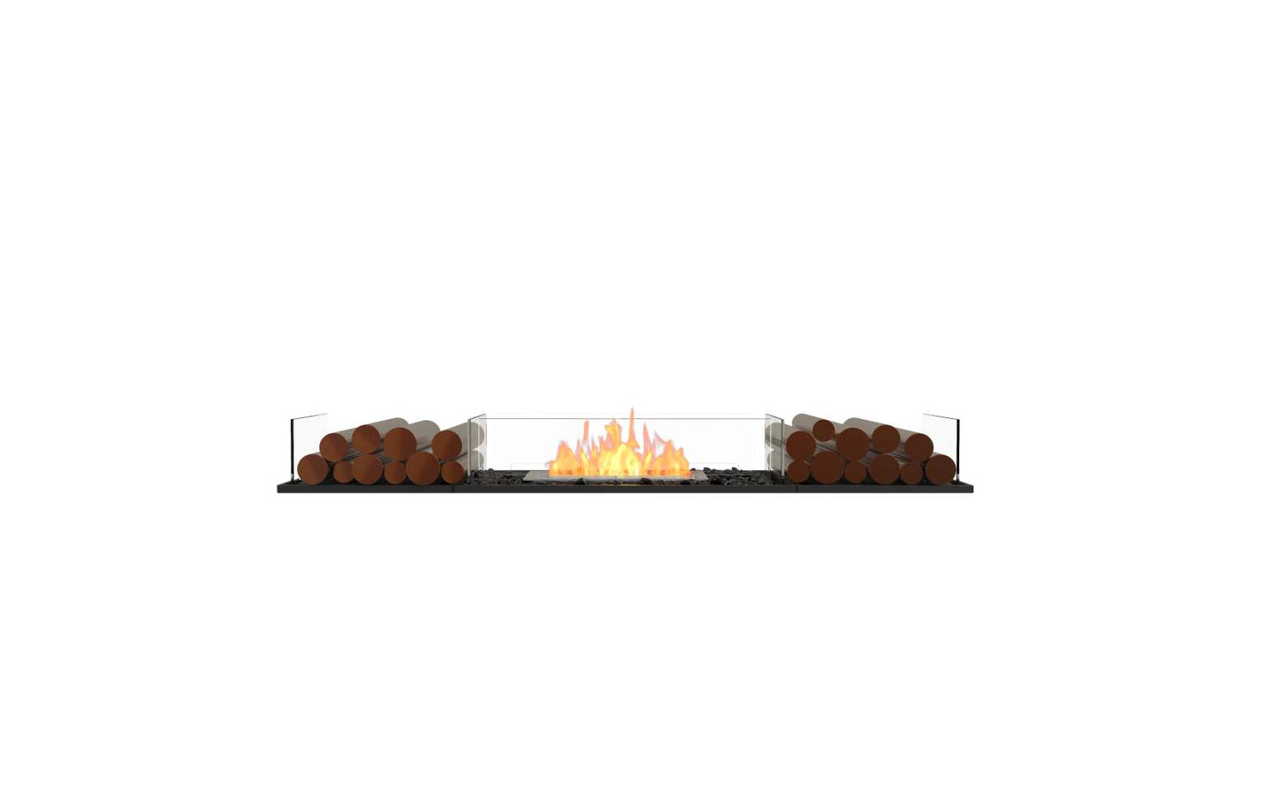 EcoSmart Flex Bioethanol Fireplace 68BN BX2 Bench Black