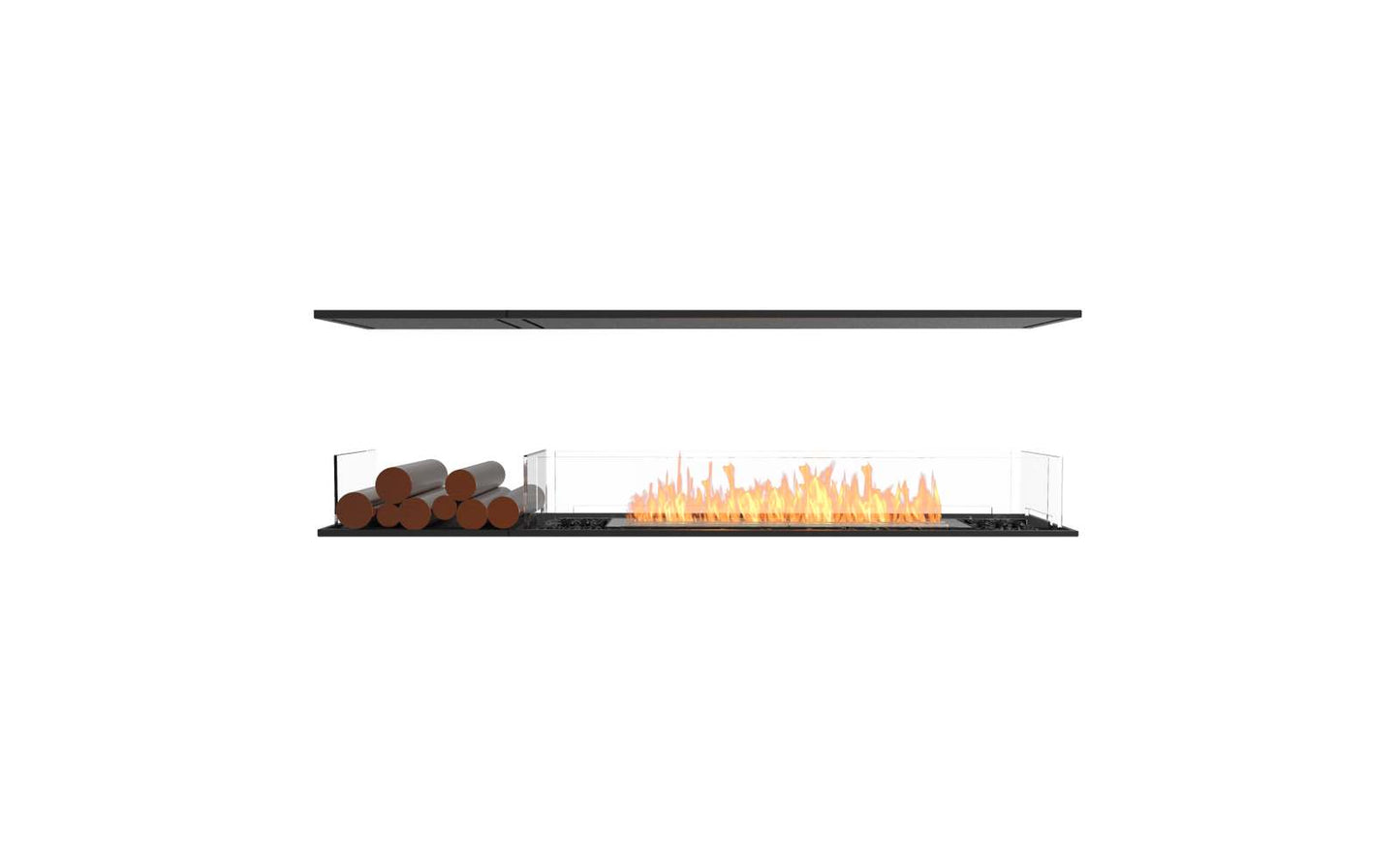 EcoSmart Flex Bioethanol Fireplace 68IL BX1 Island Black