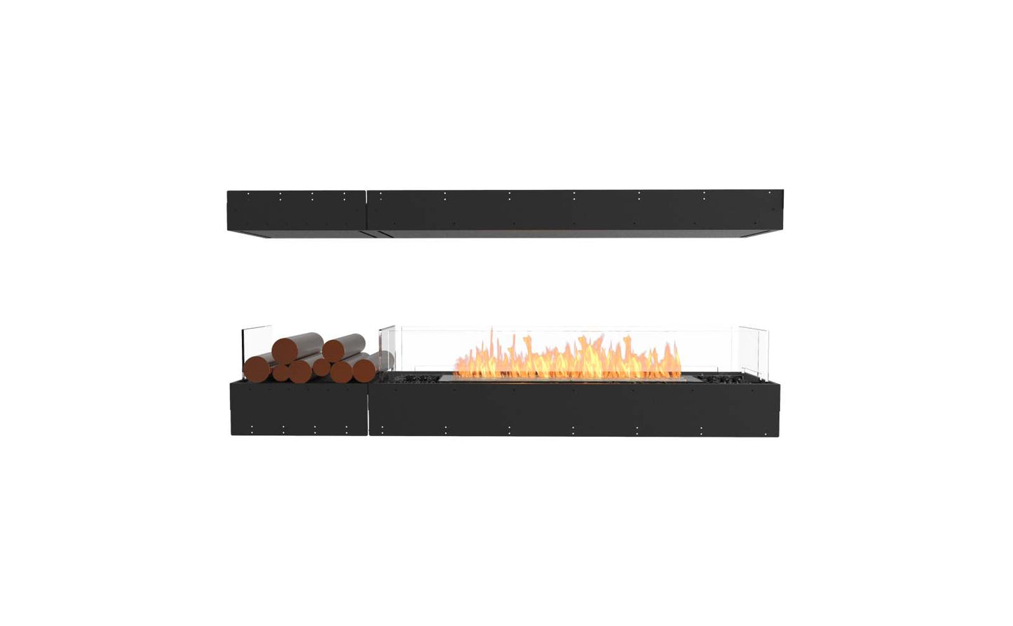 EcoSmart Flex Bioethanol Fireplace 68IL BX1 Island Black