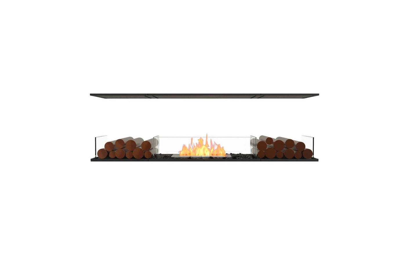 EcoSmart Flex Bioethanol Fireplace 68IL BX2 Island Black