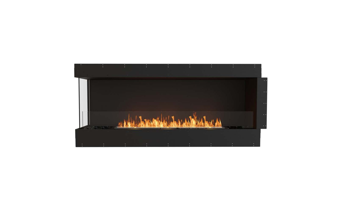 EcoSmart Flex Bioethanol Fireplace 68LC Left Corner Black