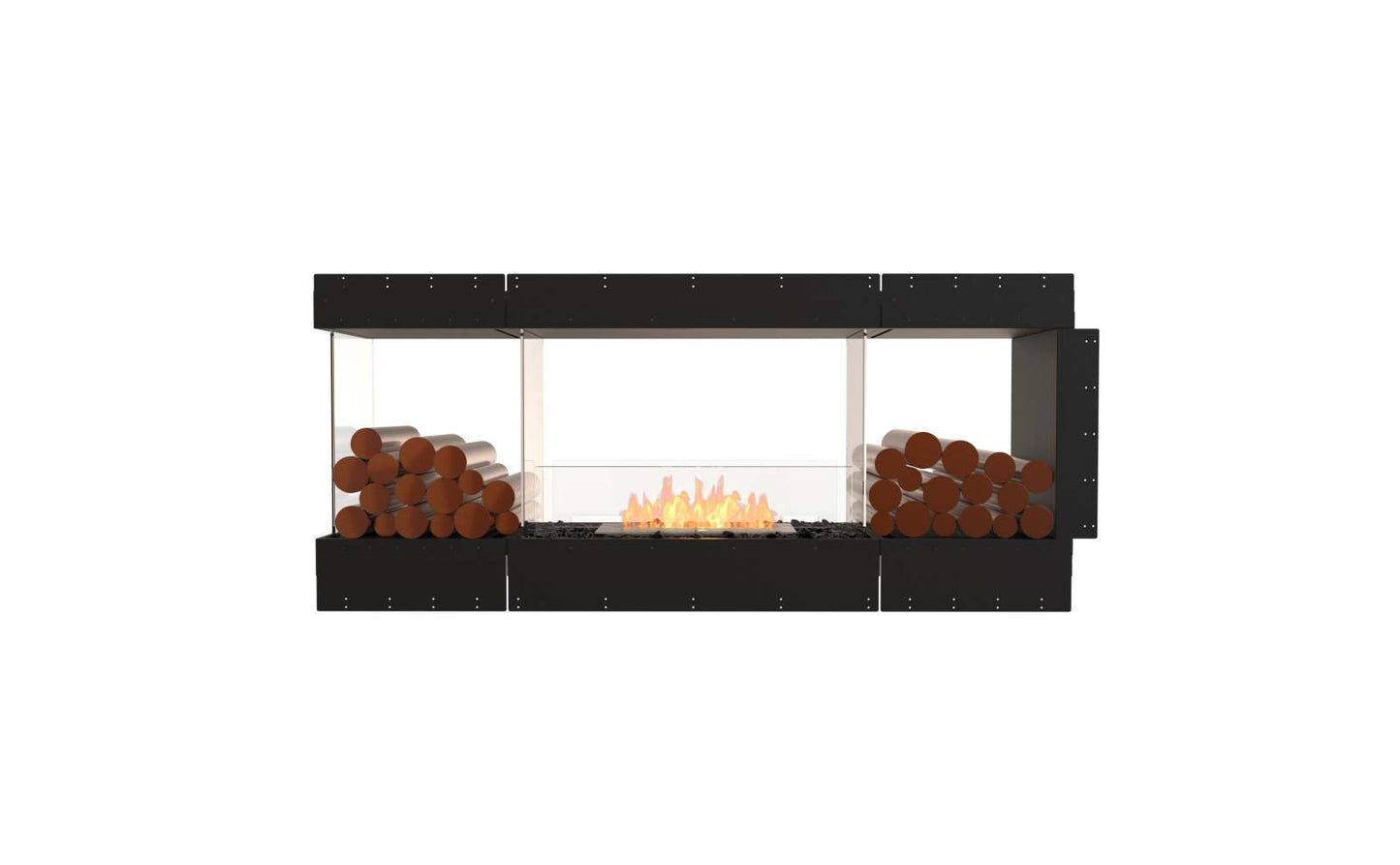 EcoSmart Flex Bioethanol Fireplace 68PN BX2 Peninsula Black