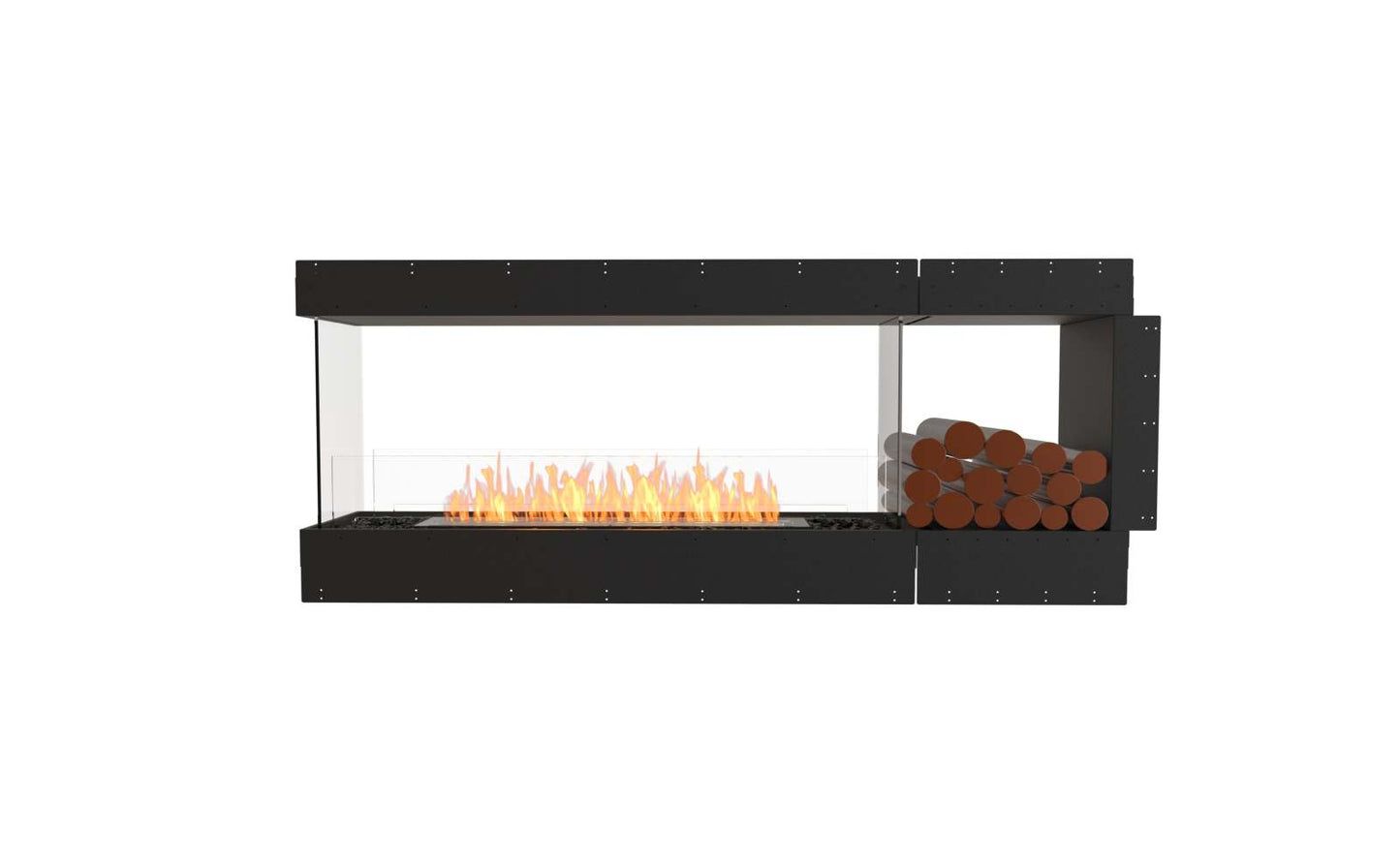 EcoSmart Flex Bioethanol Fireplace 68PN BXR Peninsula Black