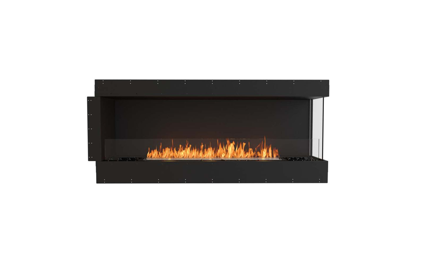 EcoSmart Flex Bioethanol Fireplace 68RC Right Corner Black