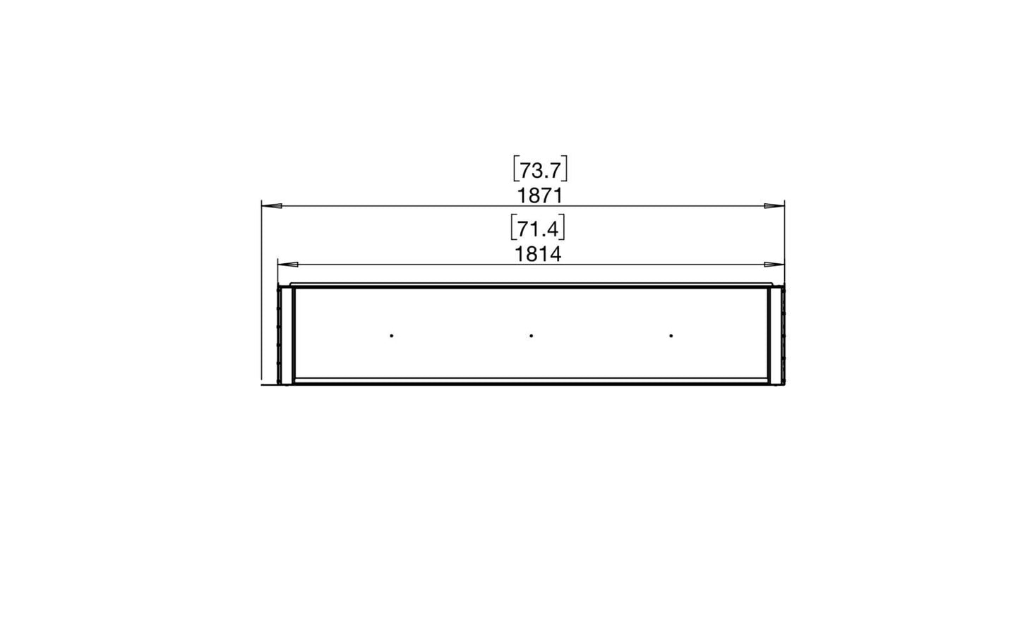 EcoSmart Flex Bioethanol Fireplace 68RC Right Corner Black