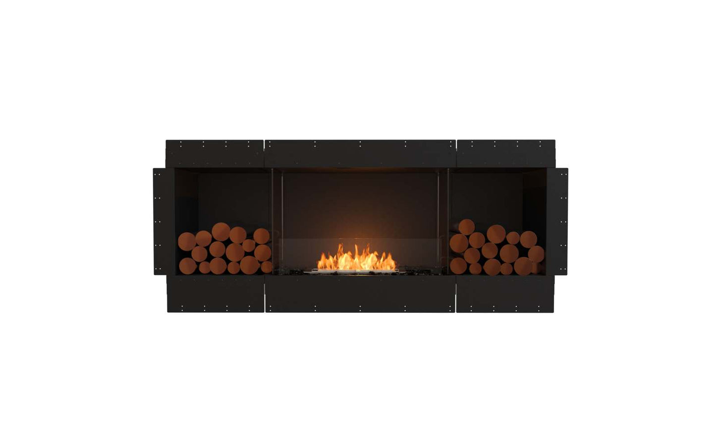EcoSmart Flex Bioethanol Fireplace 68SS BX2 Single Sided Black