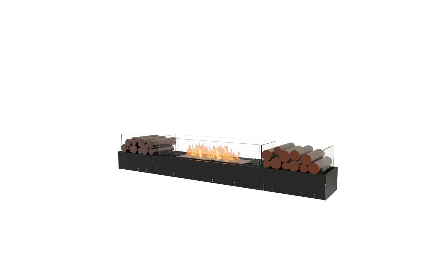 EcoSmart Flex Bioethanol Fireplace 78BN BX2 Bench Black