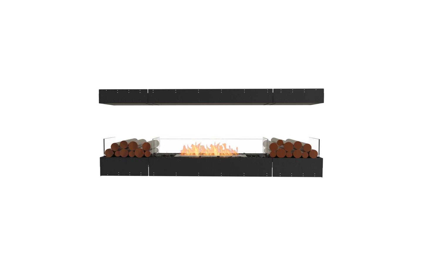 EcoSmart Flex Bioethanol Fireplace 78IL BX2 Island Black