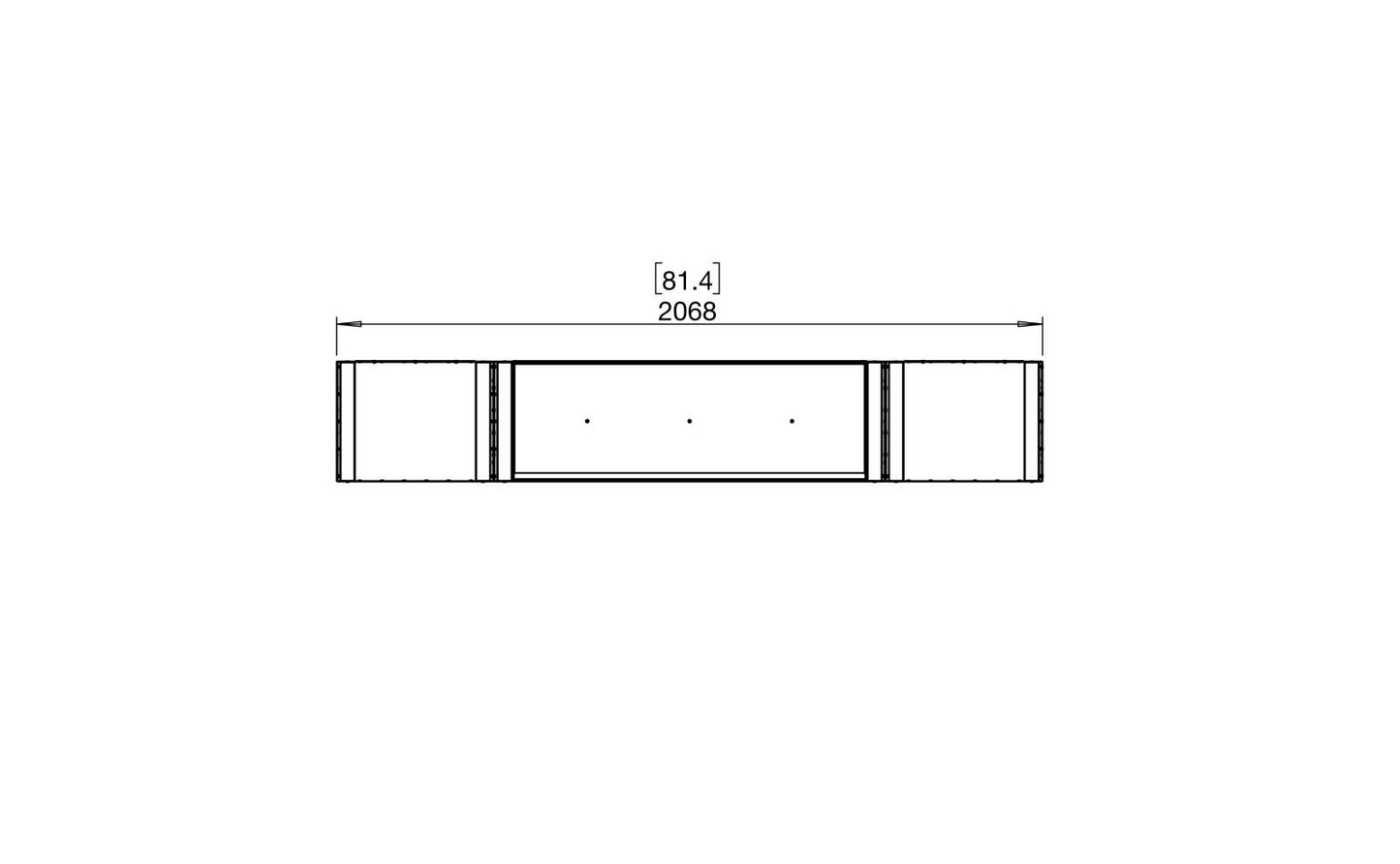 EcoSmart Flex Bioethanol Fireplace 78IL BX2 Island Black