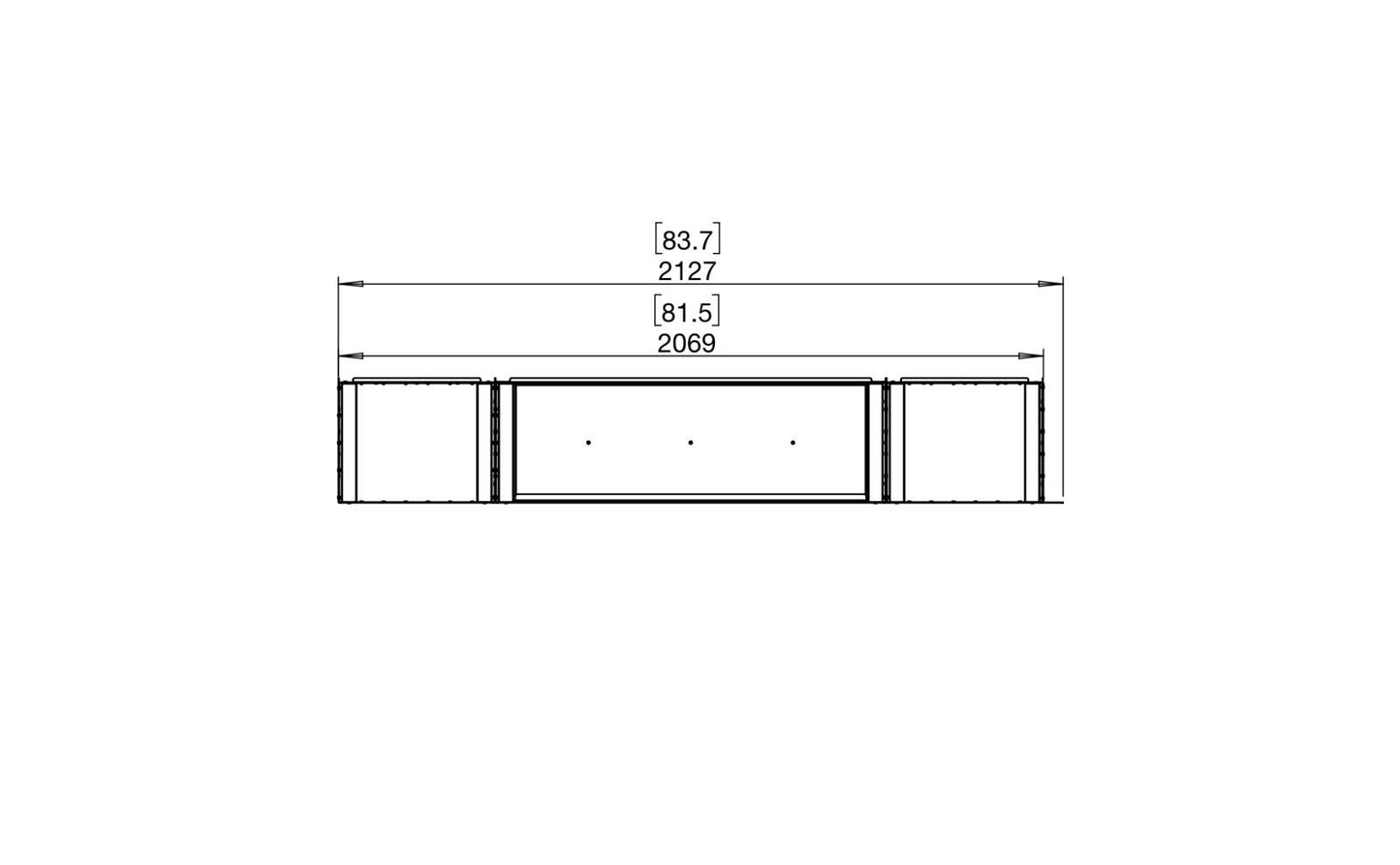 EcoSmart Flex Bioethanol Fireplace 78LC BX2 Left Corner Black