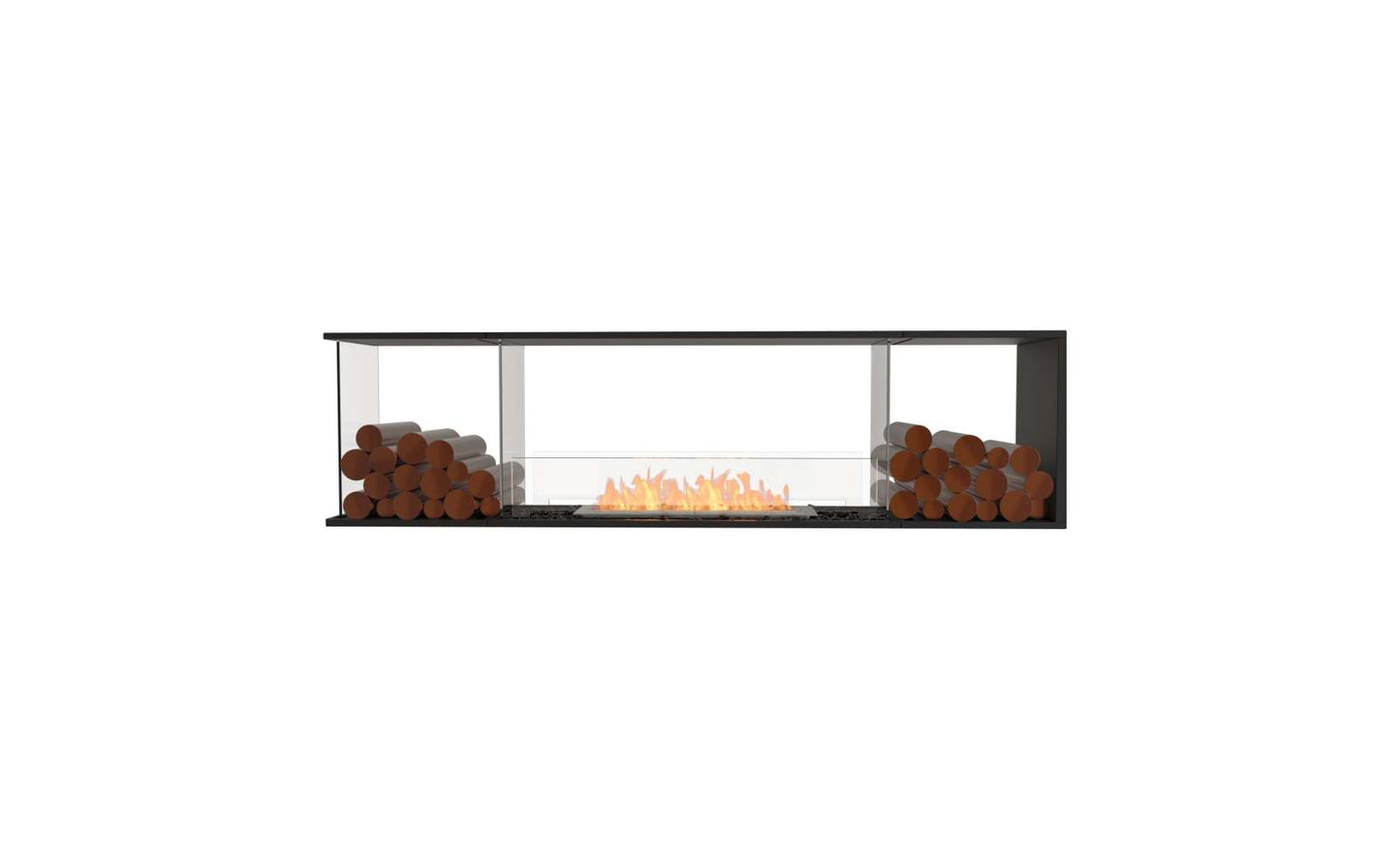 EcoSmart Flex Bioethanol Fireplace 78PN BX2 Peninsula Black
